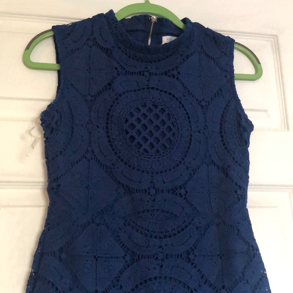 Blue lace dress
